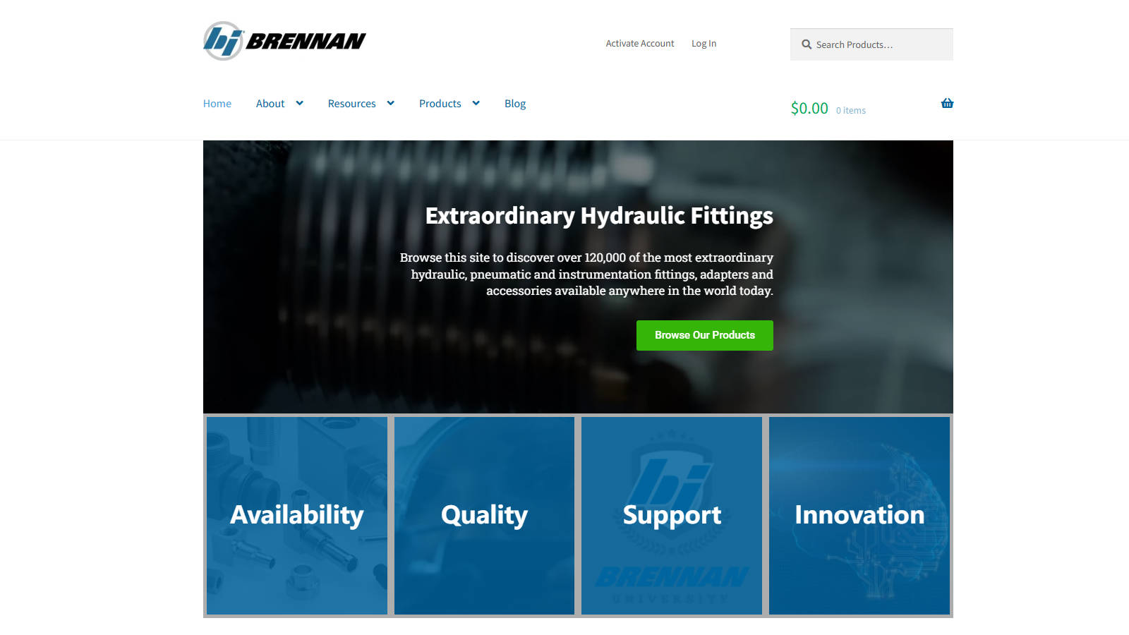 Brennan Hydraulic Fittings and Adapters